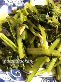 壬生菜とツナ缶の炒め物-レシピのメイン写真
