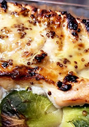 柔らか!鶏むね肉のハニーマスタード焼き-レシピのメイン写真