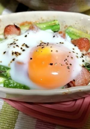 アスパラとウインナーの和風ビスマルク-レシピのメイン写真