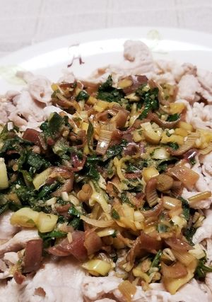 ☆豚バラ肉♪ポン酢・薬味かけ☆-レシピのメイン写真