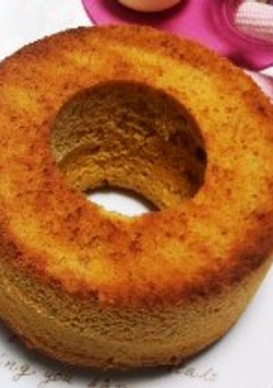 キャラメルバナナシフォンケーキ-レシピのメイン写真