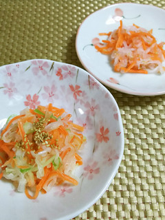 ★簡単!同じ材料で*ネギ油合え*なます*-レシピのメイン写真