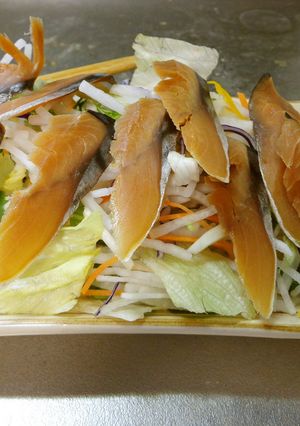 最速の生へしこサラダ-レシピのメイン写真