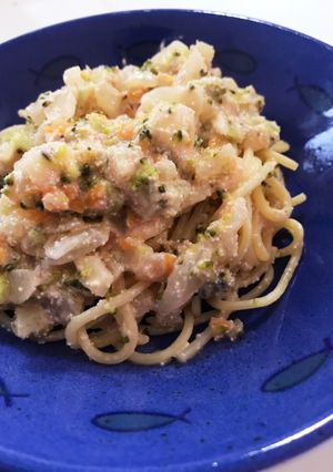 たらこの具沢山クリームパスタ-レシピのメイン写真