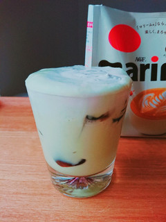 コーヒーゼリー入り抹茶フラペチーノ風-レシピのメイン写真