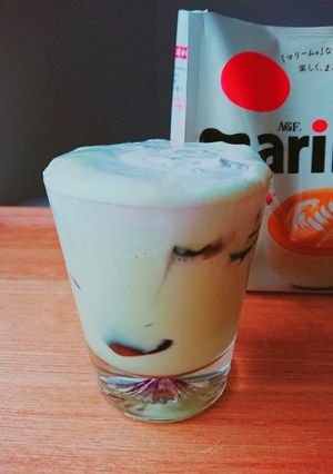 コーヒーゼリー入り抹茶フラペチーノ風-レシピのメイン写真