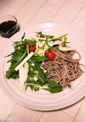 夏に向けて☆冷やしサラダそば-レシピのメイン写真