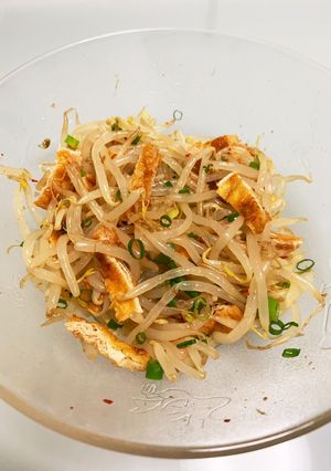 簡単☆ピリ辛もやしと油揚げのナムル-レシピのメイン写真