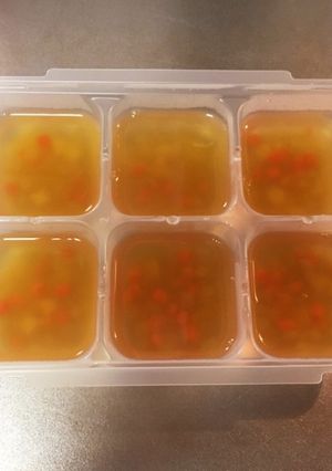 市販品でカンタン離乳食野菜スープ(中期)-レシピのメイン写真