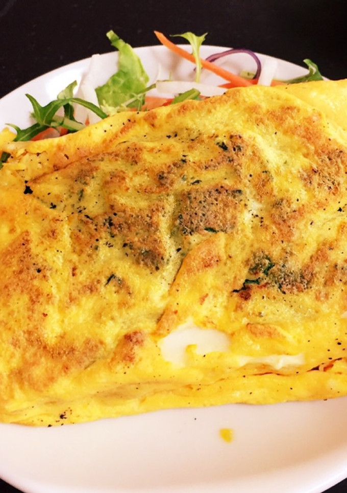 たまご１つでふわふわ分厚い卵焼き-レシピのメイン写真