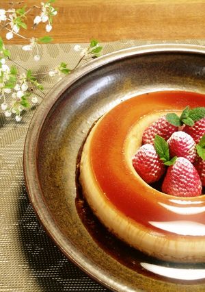 おもてなしプリン(いちご)-レシピのメイン写真