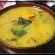 カボチャと玉葱のお味噌汁(ふのり入り版)