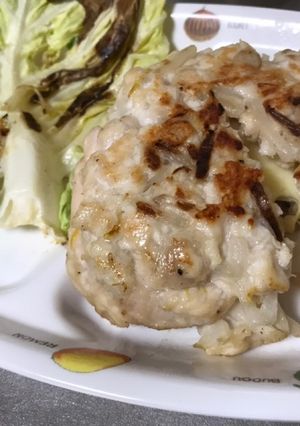 鶏むねチーズハンバーグ-レシピのメイン写真