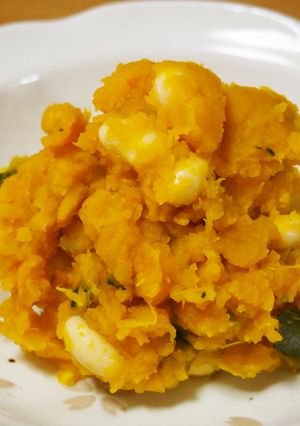 リメイク!かぼちゃの煮物と大豆和え♪-レシピのメイン写真