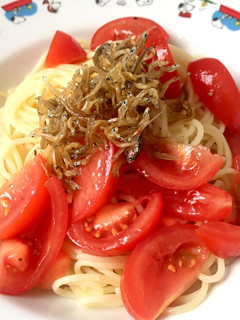 トマトとジャコの冷製パスタ-レシピのメイン写真