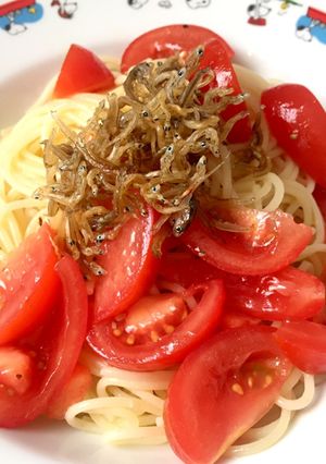 トマトとジャコの冷製パスタ-レシピのメイン写真