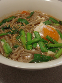 今日のお蕎麦はキムチスープで♪-レシピのメイン写真