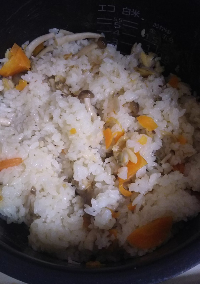 しめじとあさりの炊き込みご飯-レシピのメイン写真