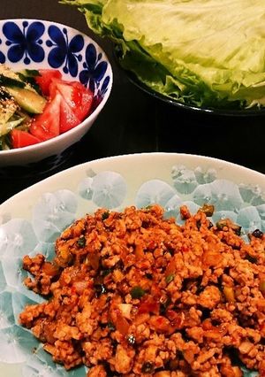 簡単✨辛ウマ❗肉味噌レタス包み-レシピのメイン写真