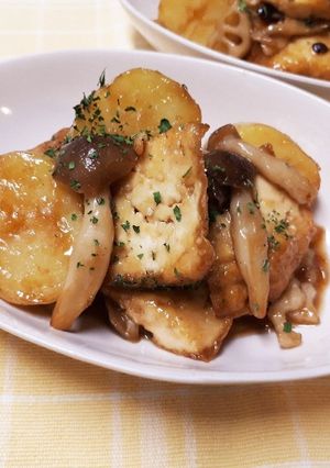 新じゃがと厚揚げの甘辛炒め~バター風味-レシピのメイン写真