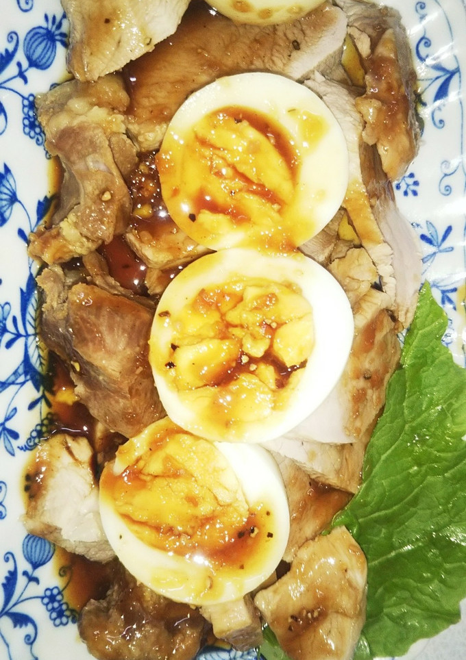 煮豚卵のせ（血管ダイエット1346）-レシピのメイン写真
