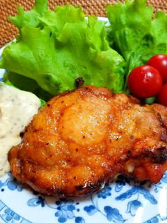 鶏モモソテーのマスタードソース添え-レシピのメイン写真