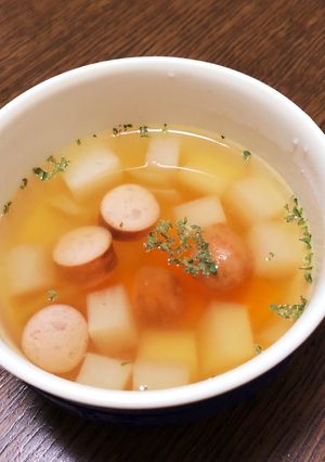 コロコロ野菜のコンソメスープ煮-レシピのメイン写真