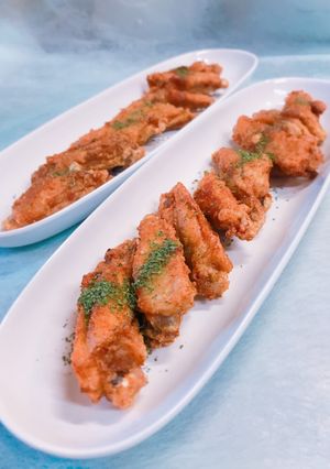 ビニール袋で簡単！手羽中のカレー揚げ-レシピのメイン写真