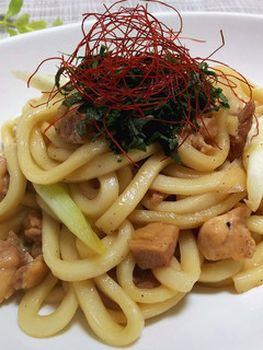 チキンの照り焼きうどん-レシピのメイン写真