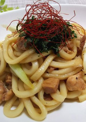 チキンの照り焼きうどん-レシピのメイン写真