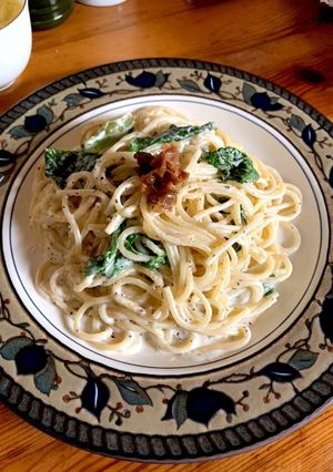 ゆかりとクリームチーズのパスタ-レシピのメイン写真