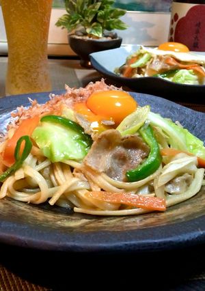 食べ盛りが喜ぶ美味しい焼きうどんのコツ♥-レシピのメイン写真