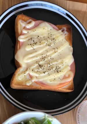 ズボラ飯♡ハムチーズトースト-レシピのメイン写真
