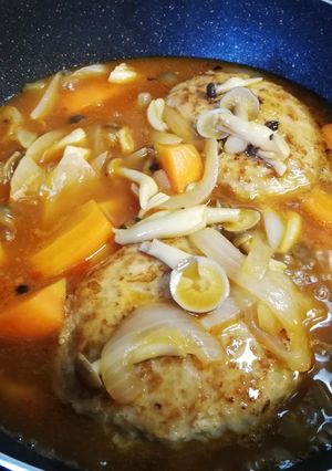煮込みハンバーグ-レシピのメイン写真