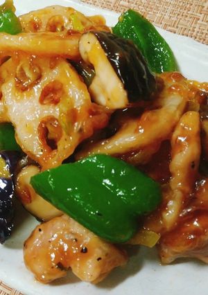 れんこんと鶏肉の甘辛炒め♪-レシピのメイン写真