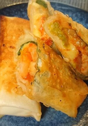 チーズタッカルビ風春巻き×SHiBORO-レシピのメイン写真