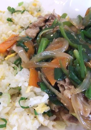 ニラたっぷり!あんかけチャーハン-レシピのメイン写真