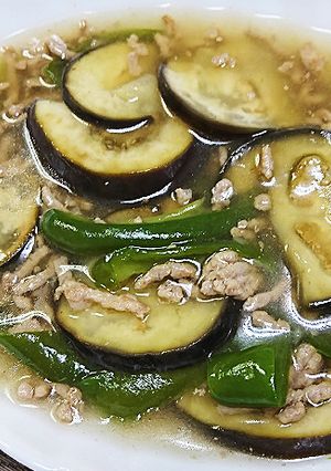 ナスとピーマンのひき肉あんかけ-レシピのメイン写真