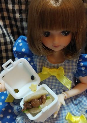 リカちゃんサイズ♡馬ーガーꕤ*.ﾟ-レシピのメイン写真