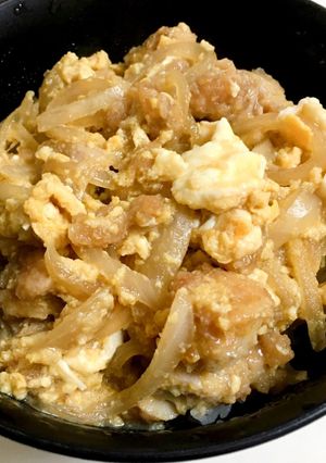 唐揚げで簡単親子丼-レシピのメイン写真