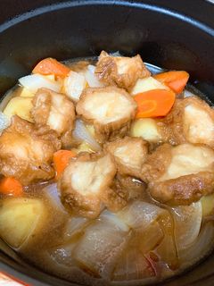 ストウブで無水お麩じゃが煮-レシピのメイン写真