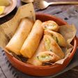 セロリと生ハムチーズの春巻き☆