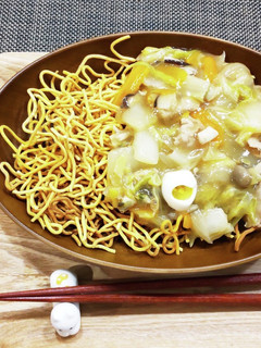 義母のあんかけ焼そば-レシピのメイン写真