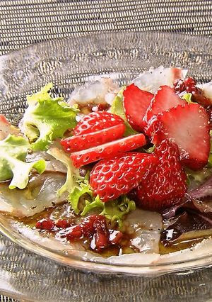 イチゴと鯛のカルパッチョ-レシピのメイン写真