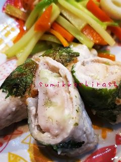 美味しい✩セロリのチーズ肉巻き-レシピのメイン写真