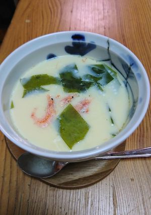 桜海老と若芽　春の茶碗蒸し-レシピのメイン写真