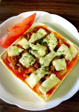超ずぼら☆納豆トースト-レシピのメイン写真