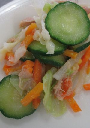簡単給食 ツナみそサラダ-レシピのメイン写真