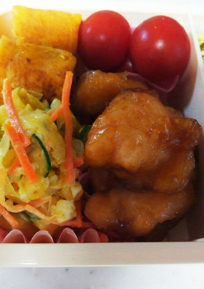 お弁当に！鷄ささみの甘酢焼き-レシピのメイン写真