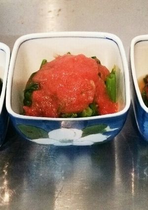 ほうれん草のトマトお浸し-レシピのメイン写真